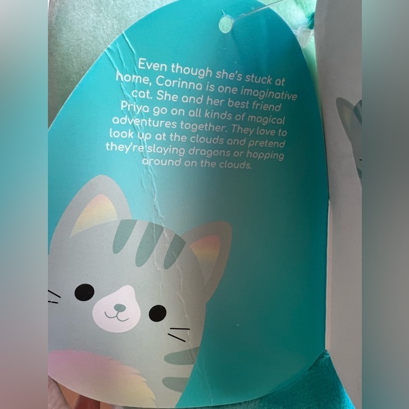 16” Corinna The Cat NWT Squishmallows Kellytoy - Picture 8 of 10